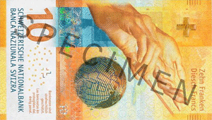Швейцария: введена в обращение новая банкнота номиналом 10 франков выпуска 2017 года.