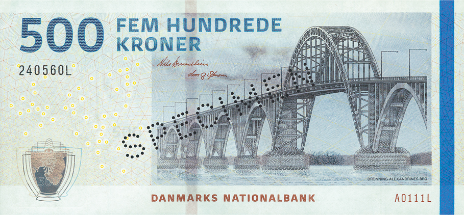 Дания: введена в обращение новая банкнота номиналом 500 крон